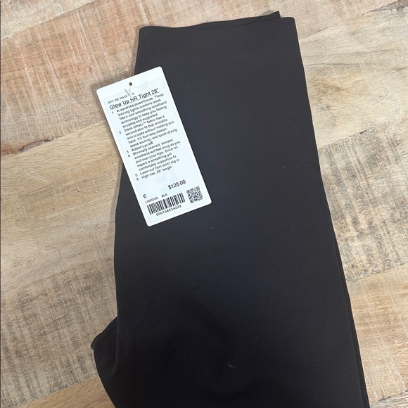 Lululemon Athletica GLOW UP HR TIGHT legging in black size 6 - Picture 1 of 4